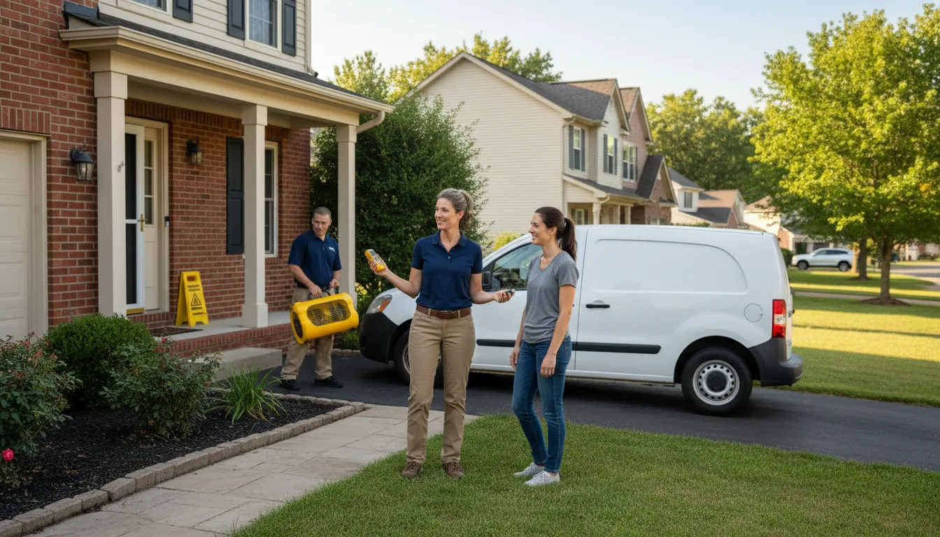 Residential water damage restoration in Plainview, NE